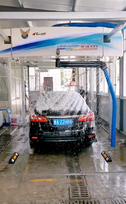 镭鹰s90洗车机在山东省章丘市大友名汽车销售有限公司安装完成